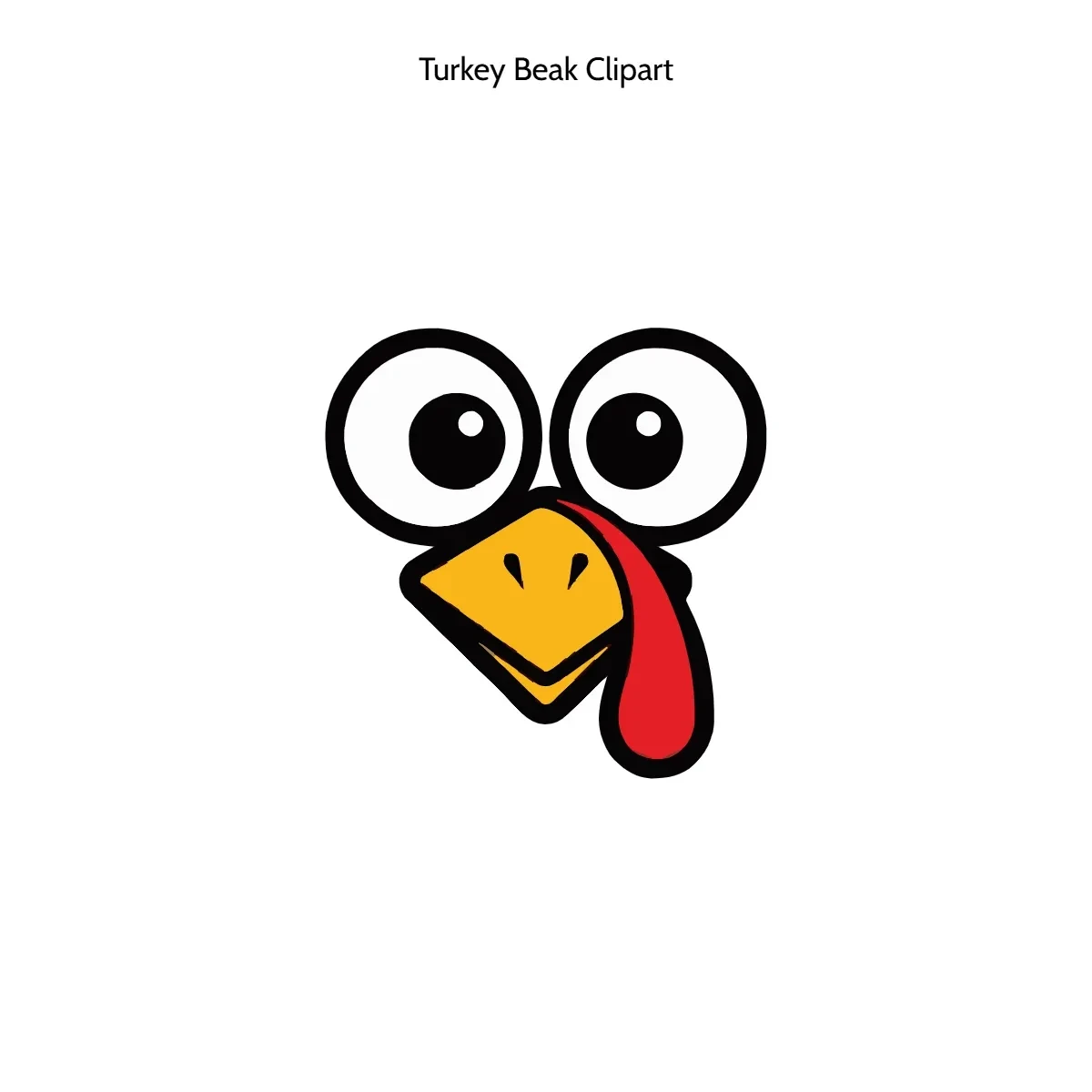 Free Turkey Beak Clipart Template to Edit Online