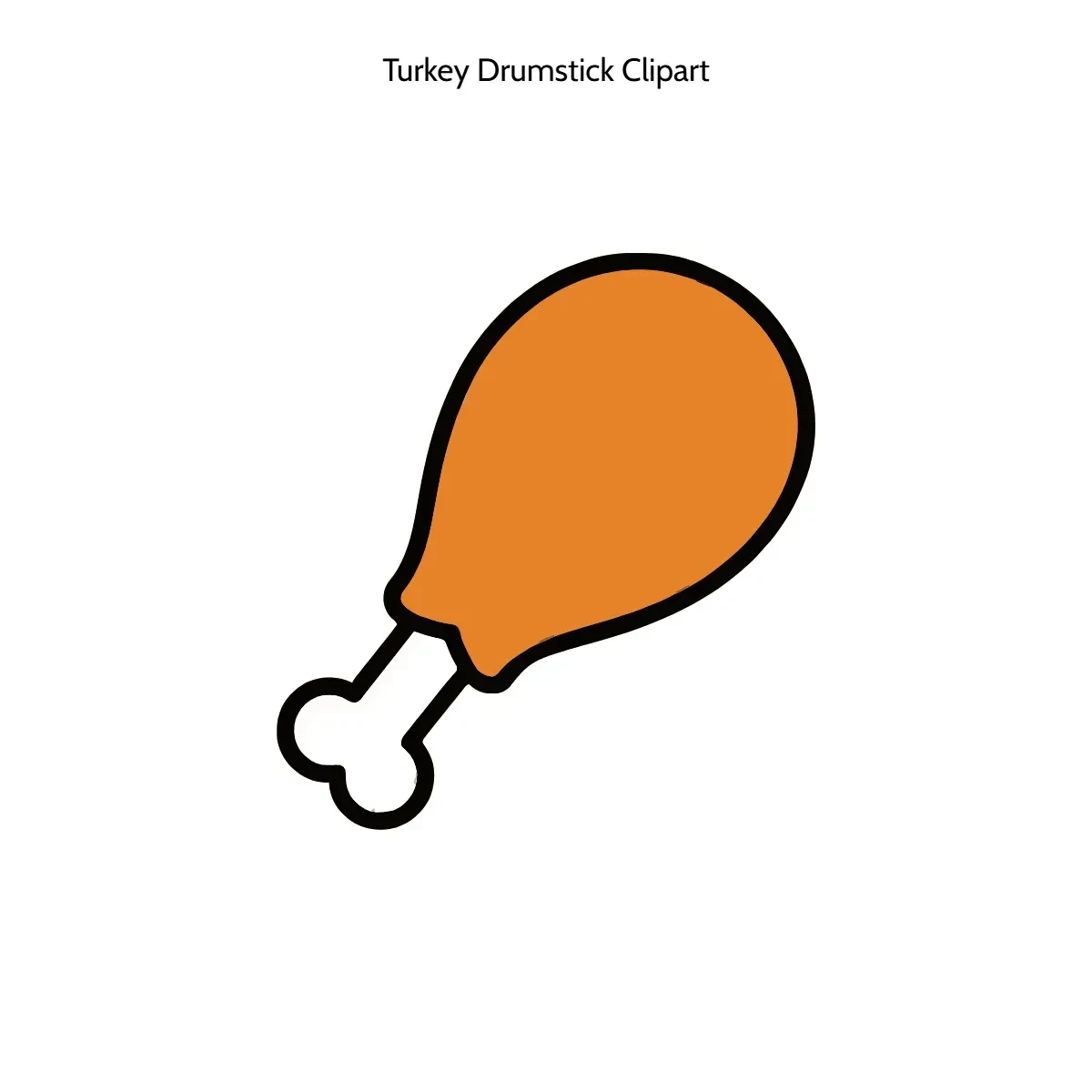 Free Turkey Drumstick Clipart Template to Edit Online