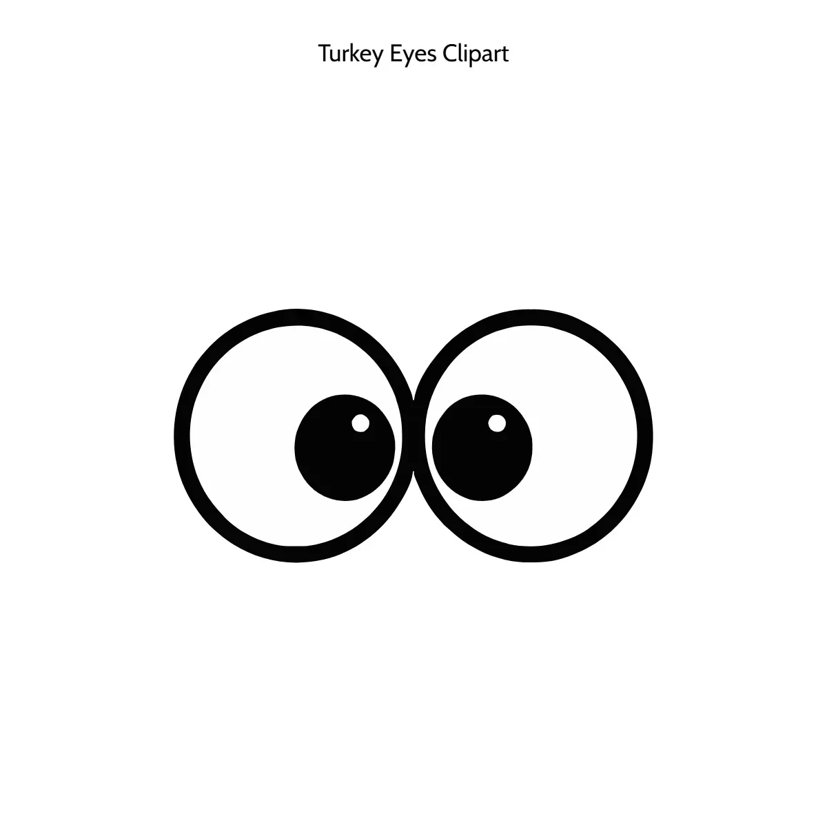 Free Turkey Eyes Clipart Template to Edit Online
