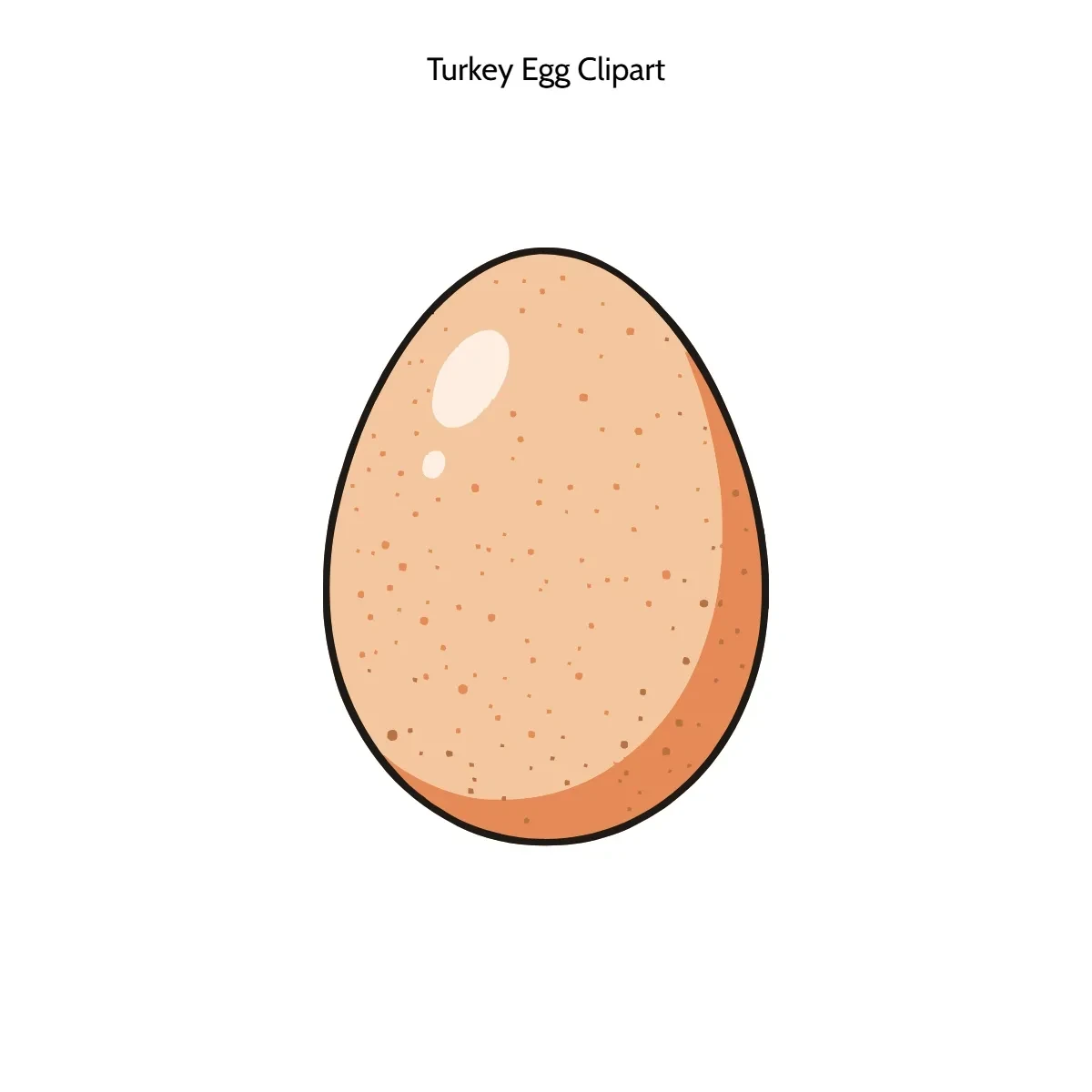 Free Turkey Egg Clipart Template to Edit Online