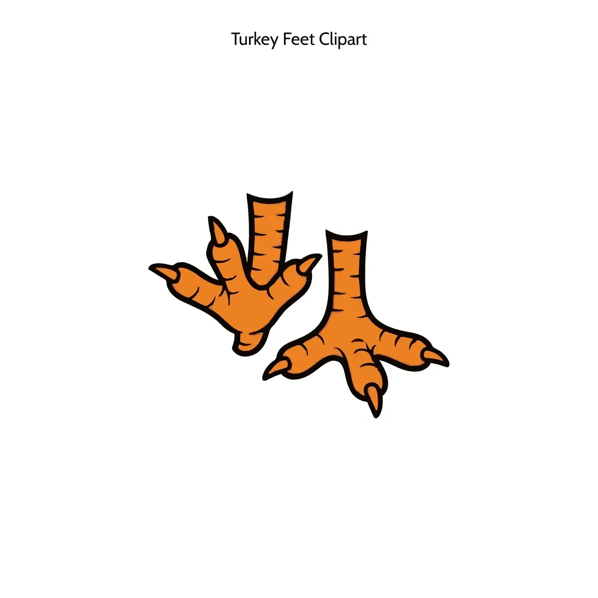 Free Turkey Feet Clipart Template to Edit Online