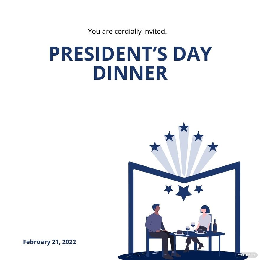 Presidents Day Invitation Linkedin Post Template