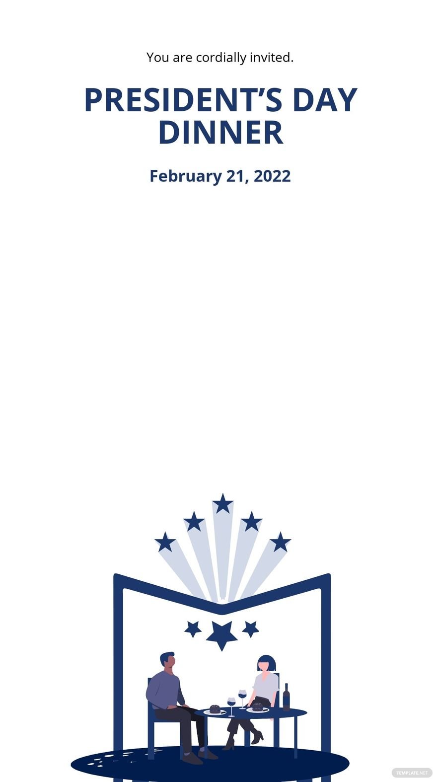 Presidents Day Invitation Snapchat Geofilter Template