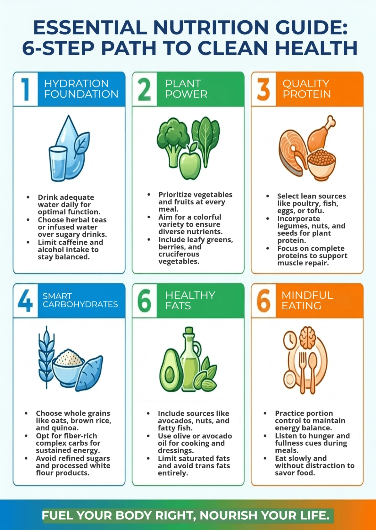 Free Nutrition Education Guide Infographic Template to Edit Online
