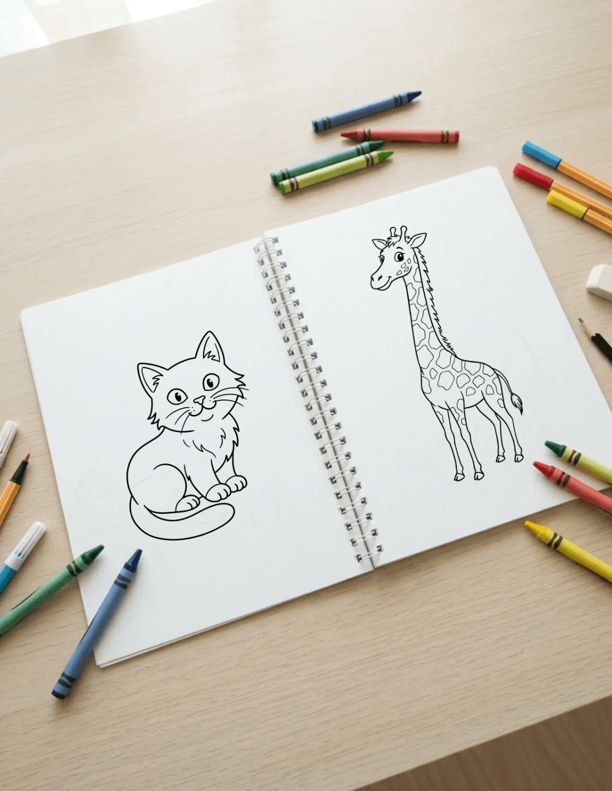 Free Coloring Book Mockup Template to Edit Online