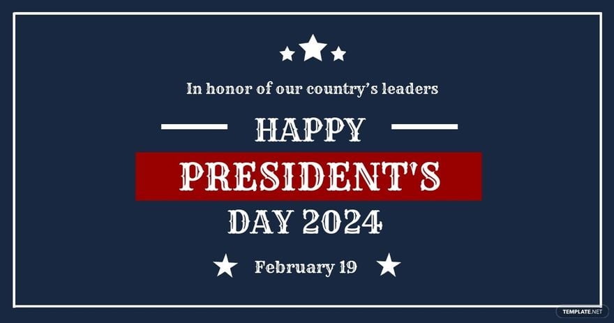Free Vintage Presidents Day Facebook Post Template