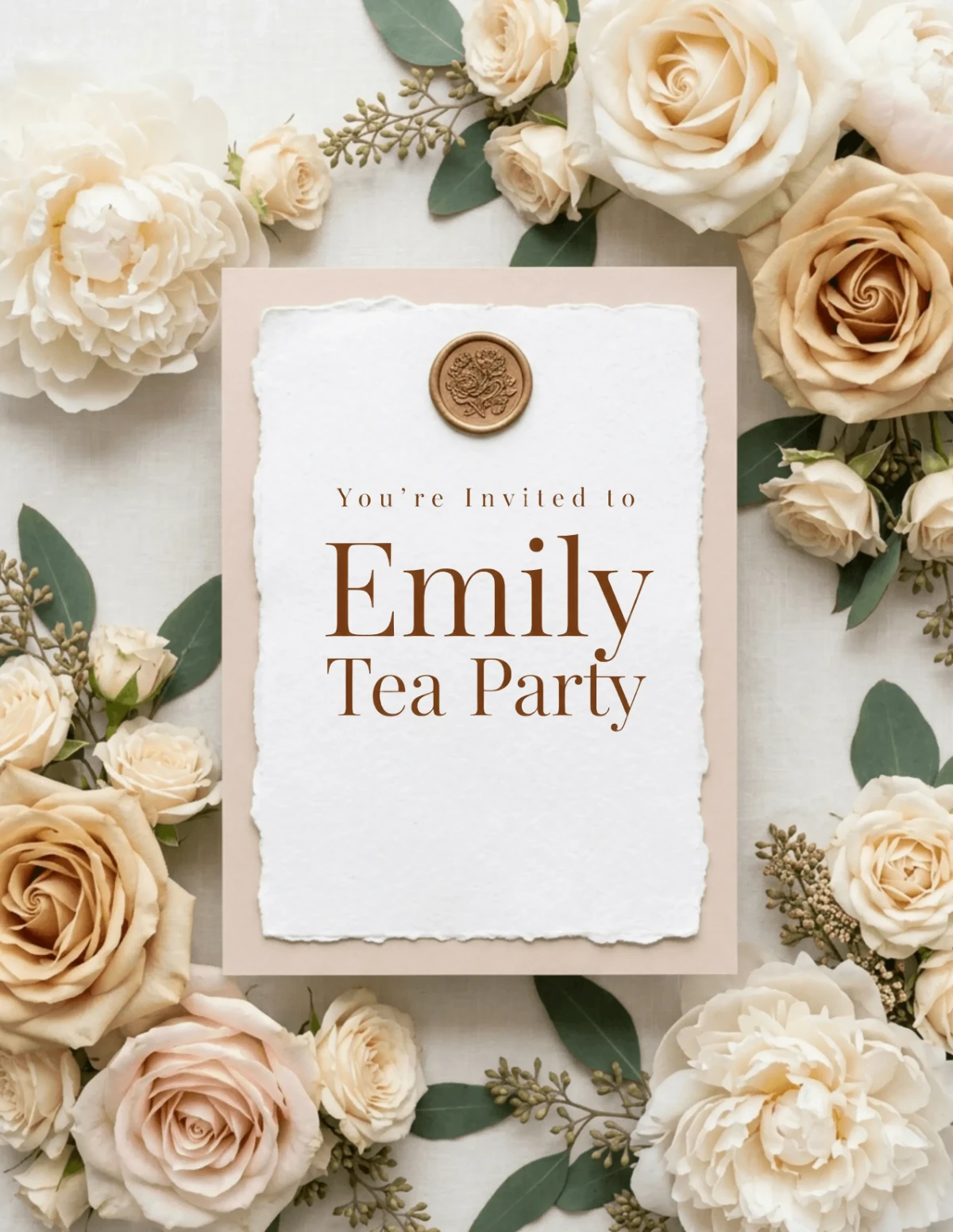 Free Invitation Card Mockup Template to Edit Online