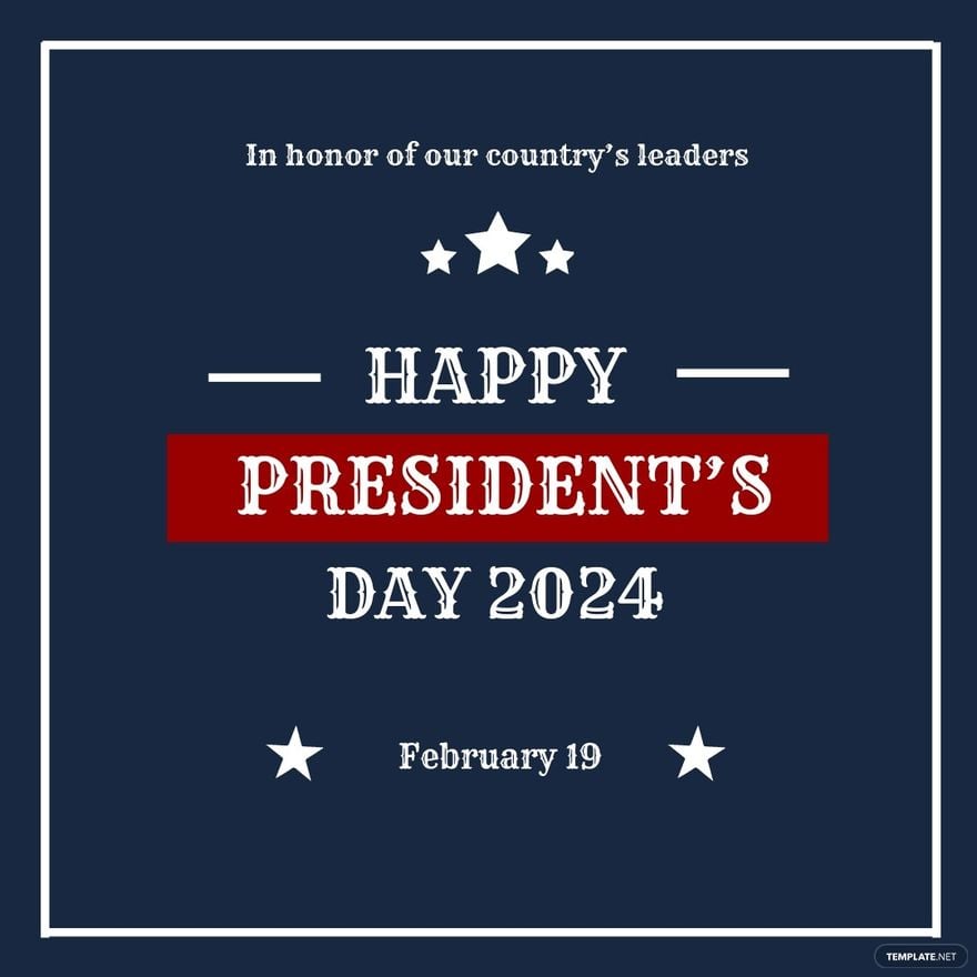 Free Vintage Presidents Day Instagram Post Template
