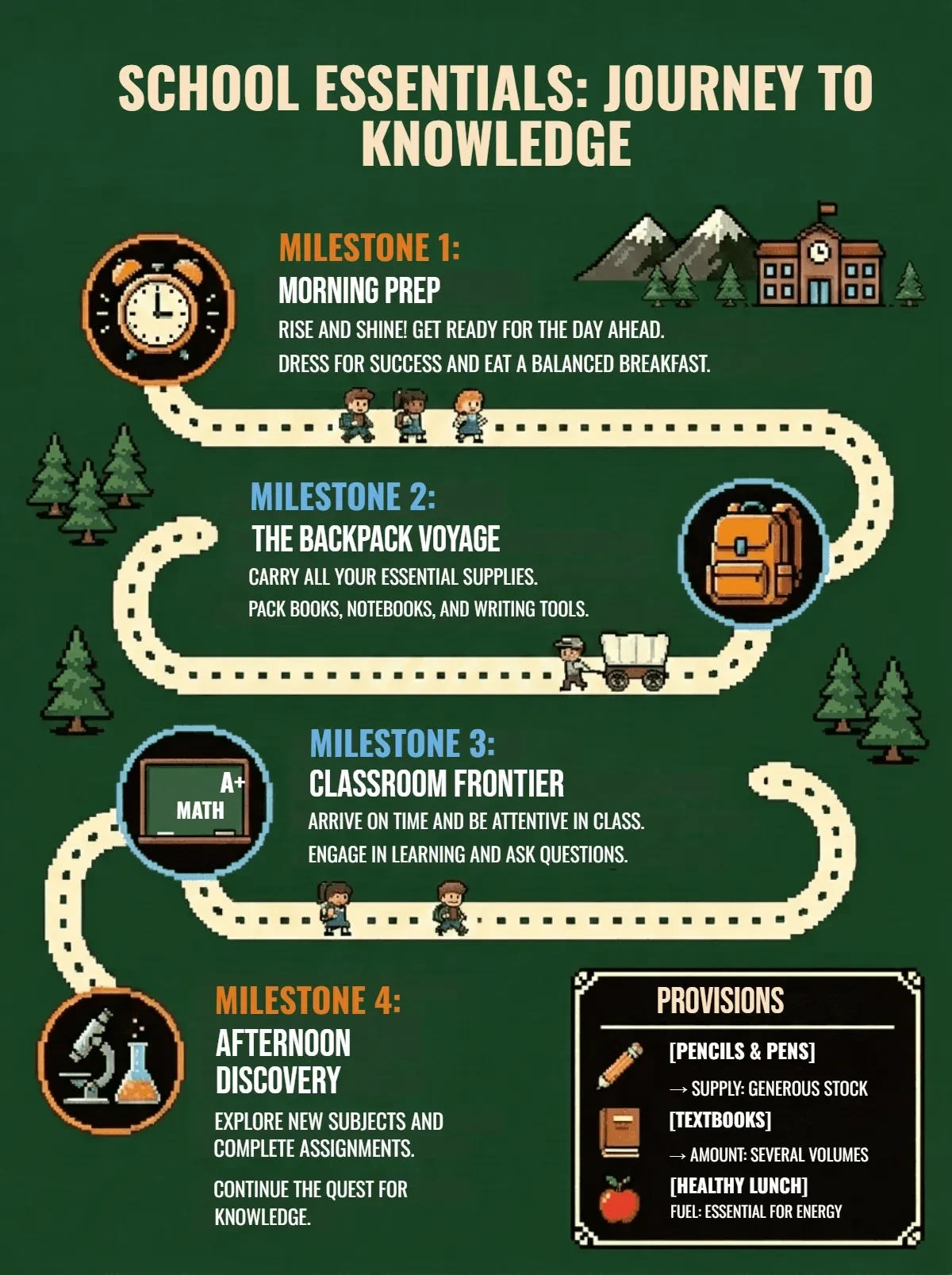 Free School Infographic Template to Edit Online