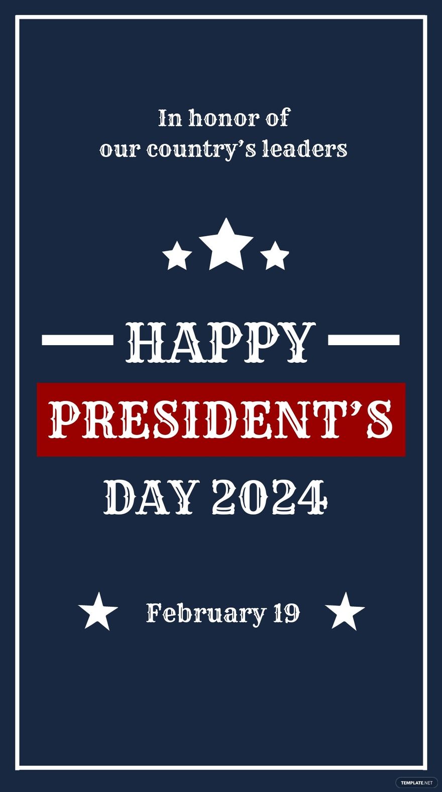 Free Vintage Presidents Day Whatsapp Post Template