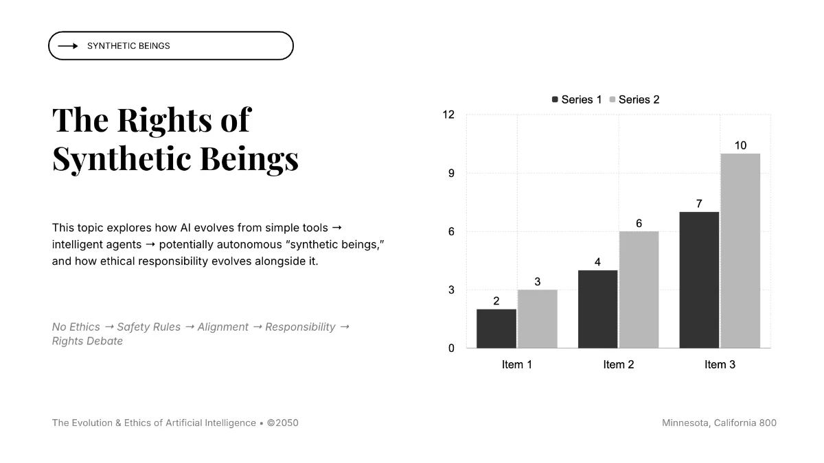 Free Minimalistic Presentation Template to Edit Online