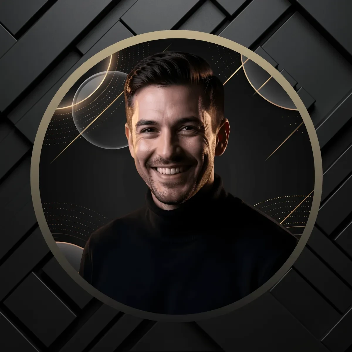 Free Dark Profile Picture Template to Edit Online
