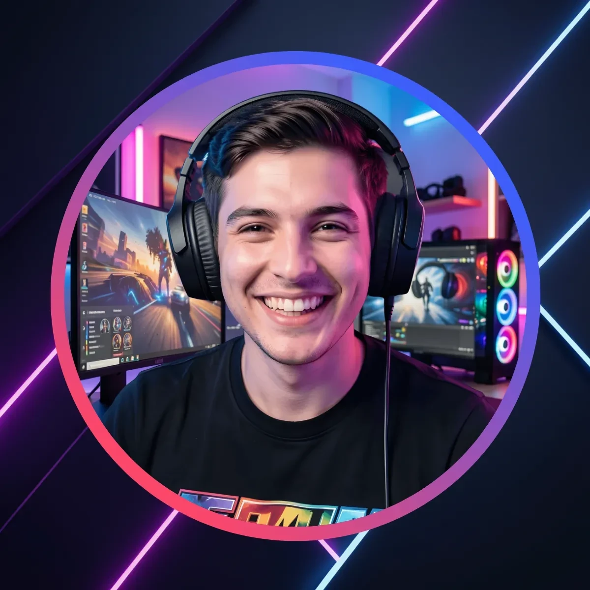 Free Streamer Profile Picture Template to Edit Online