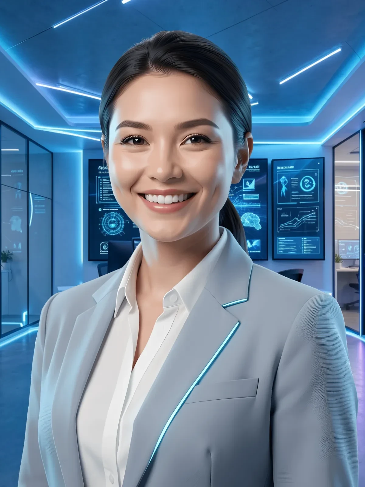 Free AI Professional Portrait Template to Edit Online