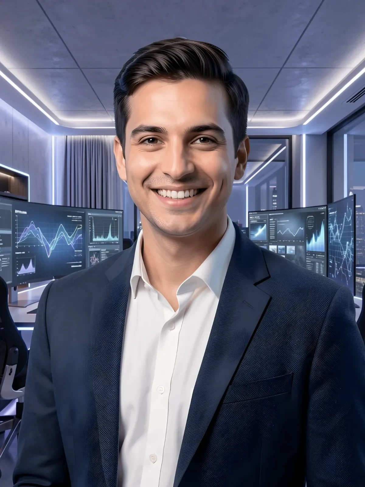 Free Tech Professional Headshot Template to Edit Online