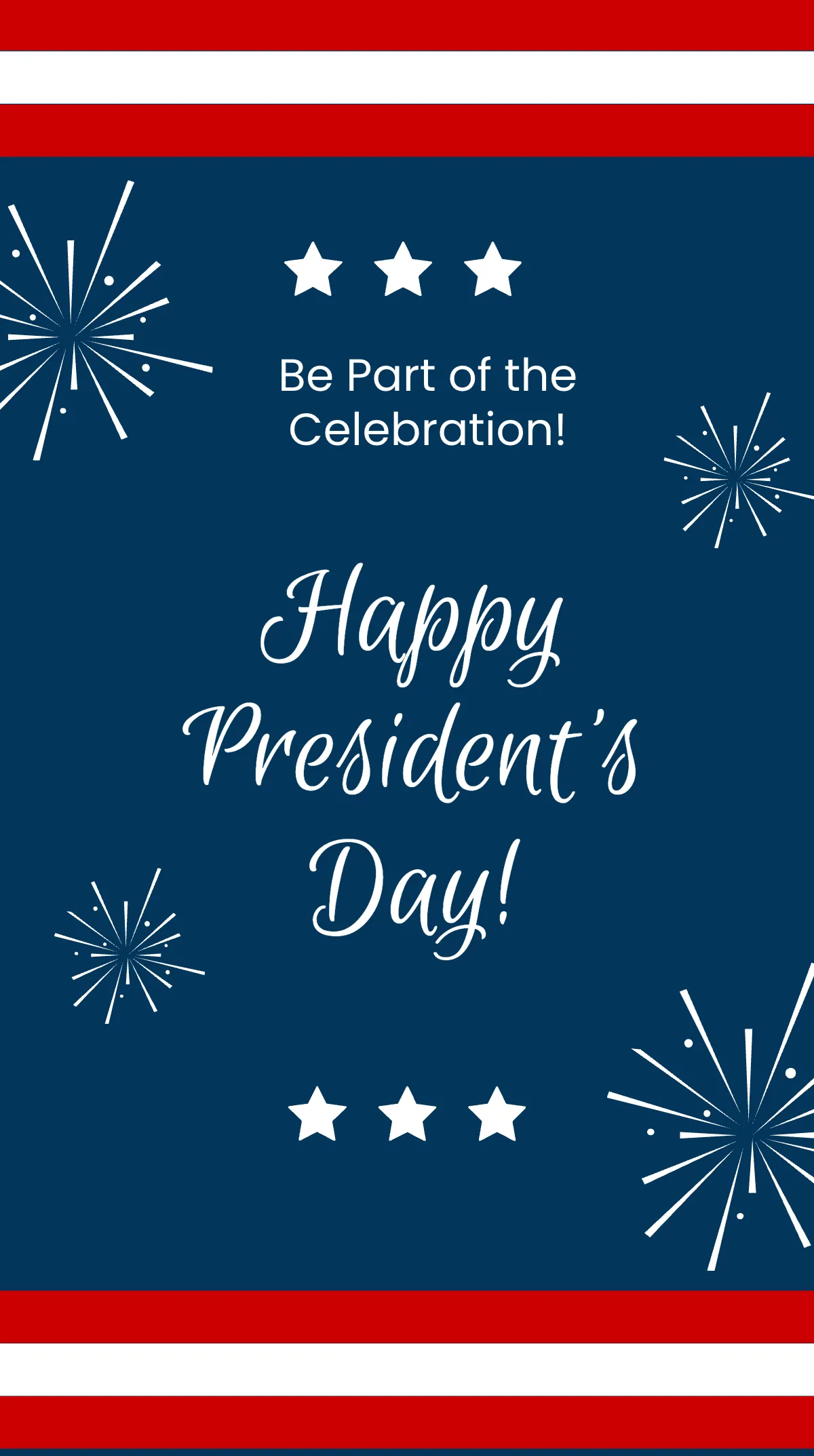 Free Presidents Day Celebration Instagram Story Template to Edit Online