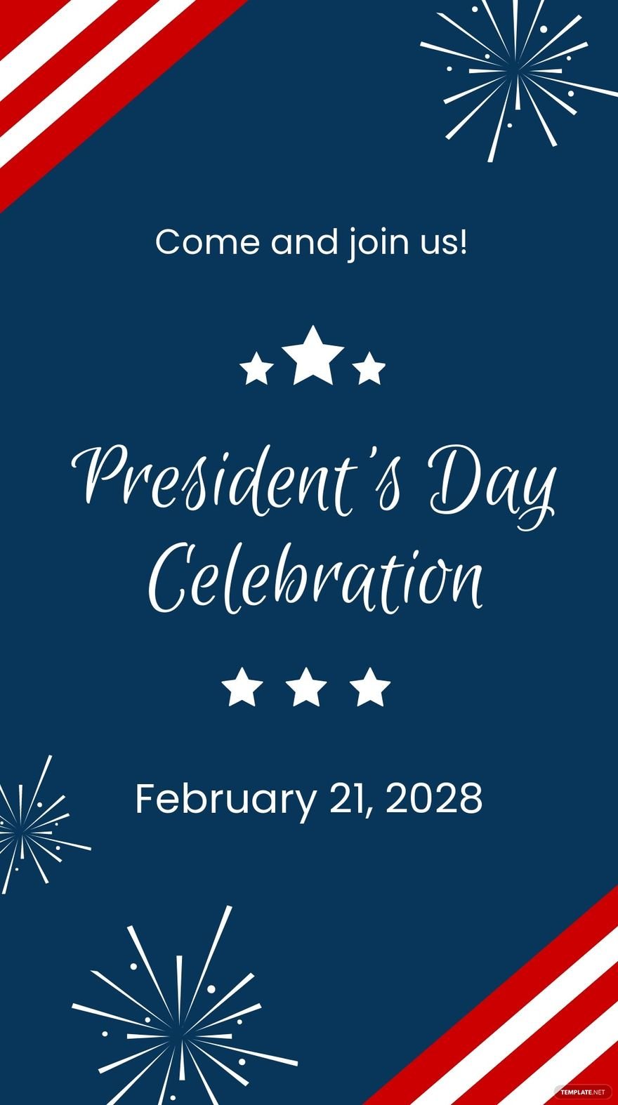 Presidents Day Celebration Instagram Story Template