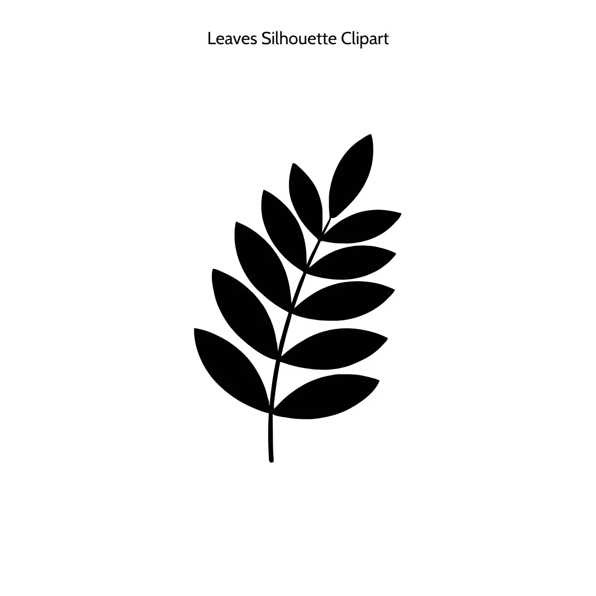 Free Leaves Silhouette Clipart Template to Edit Online