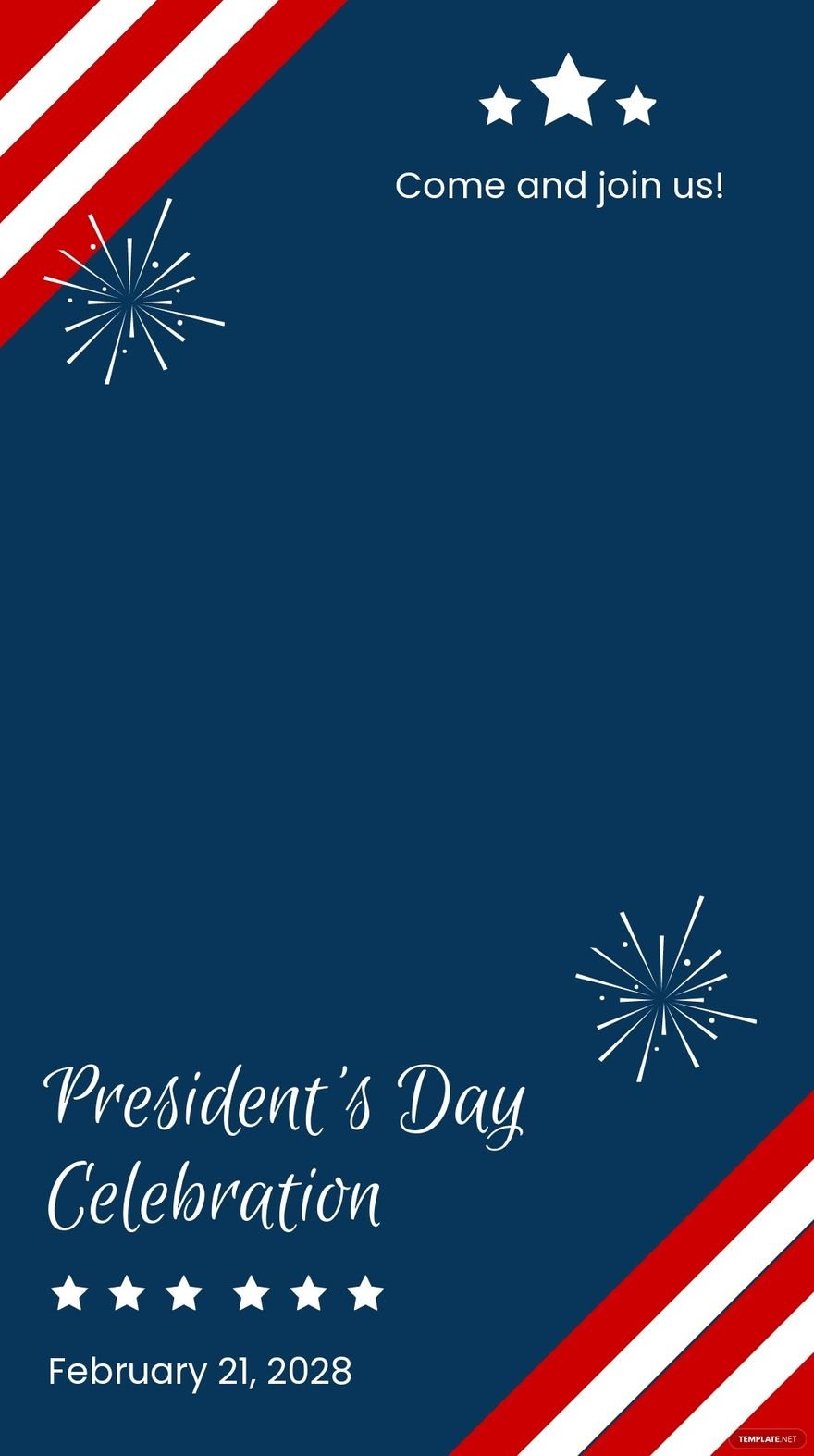 Presidents Day Celebration Snapchat Geofilter Template