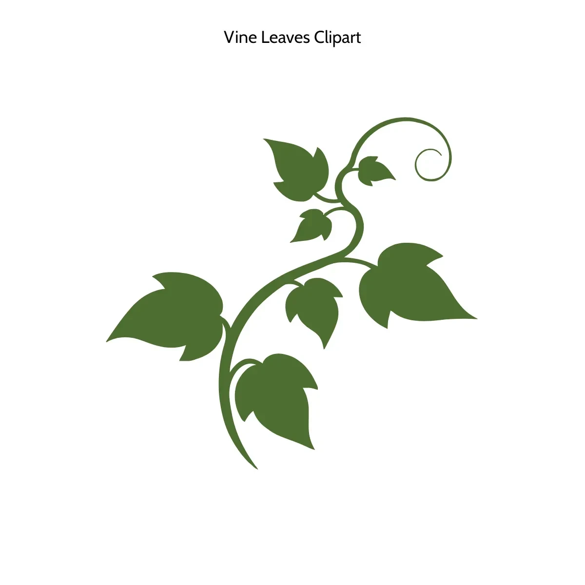 Free Vine Leaves Clipart Template to Edit Online