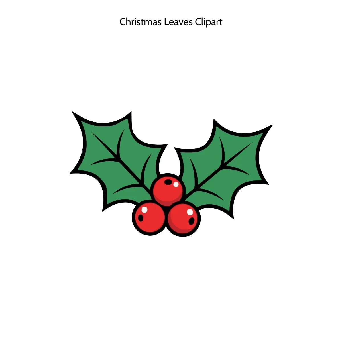 Free Christmas Leaves Clipart Template to Edit Online