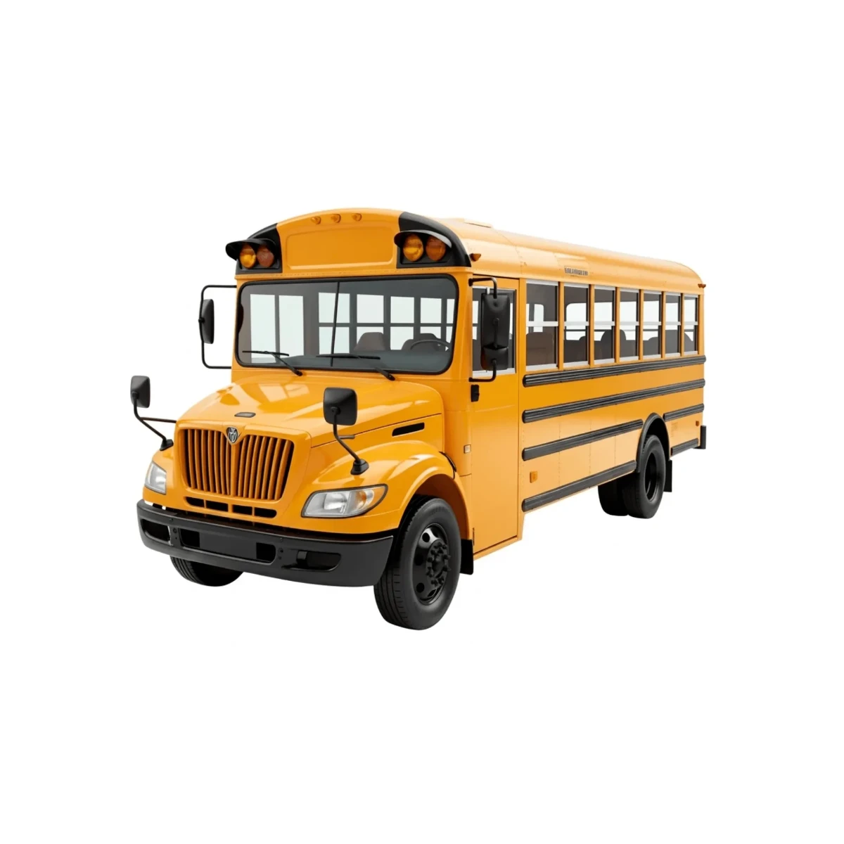 Free 3D Glossy School Bus Template to Edit Online