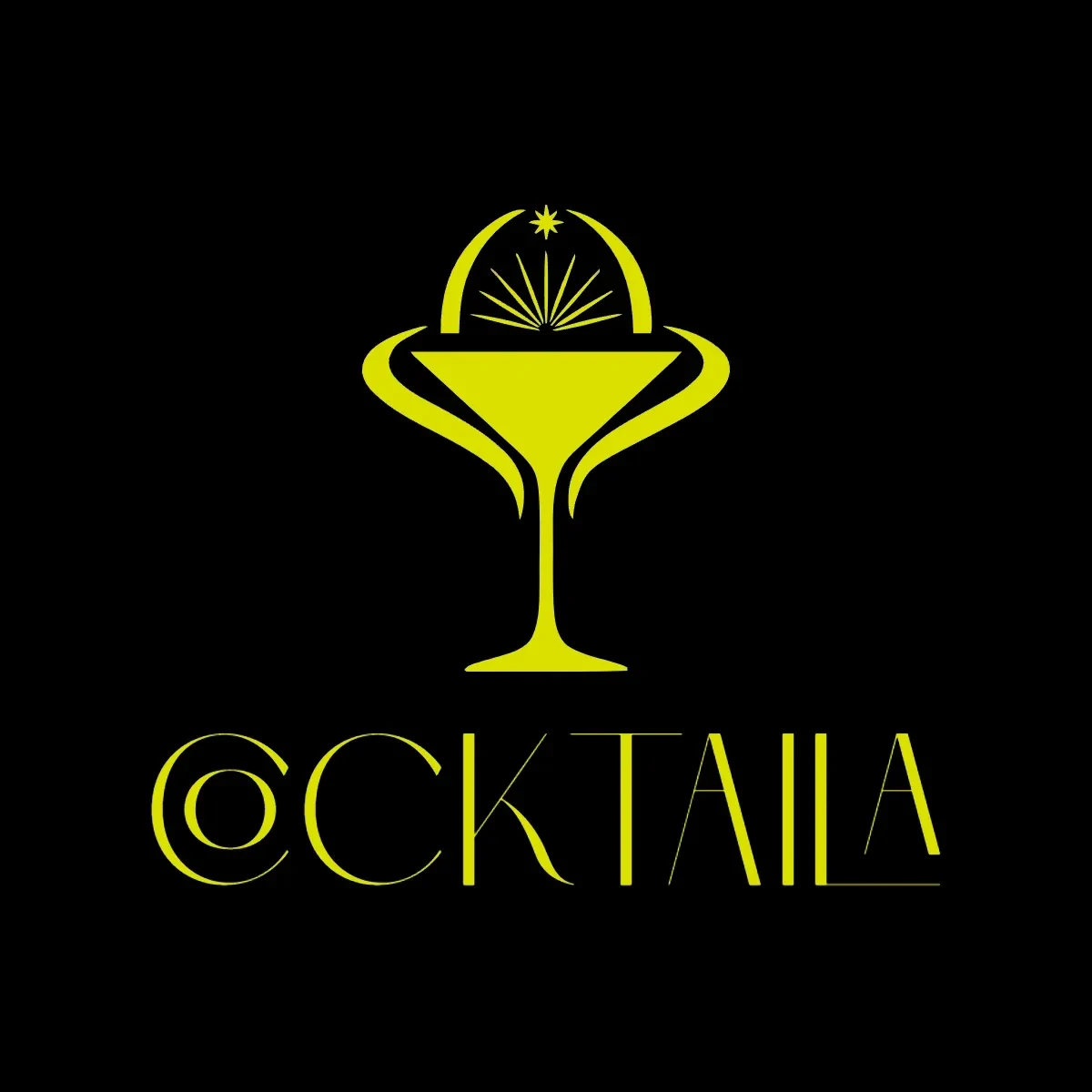 Free Premium Cocktail Bar Logo Template to Edit Online