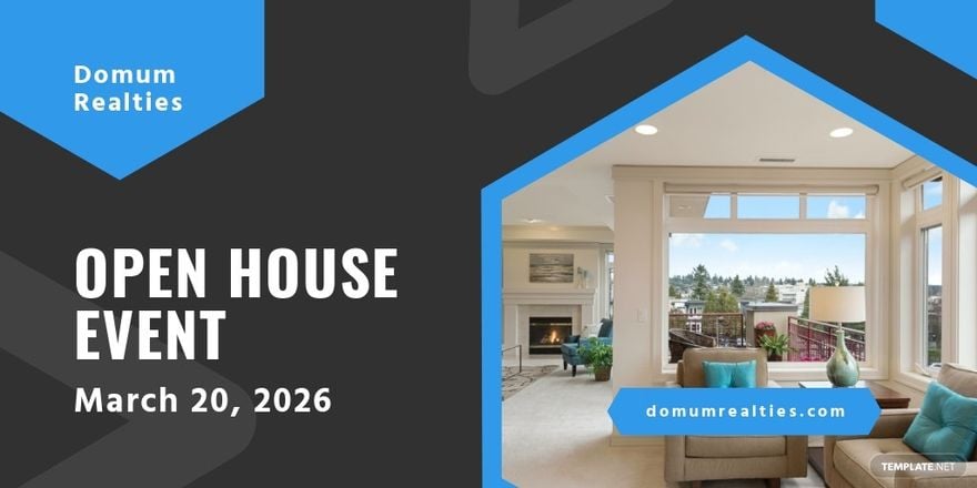 Open House Twitter Post Template