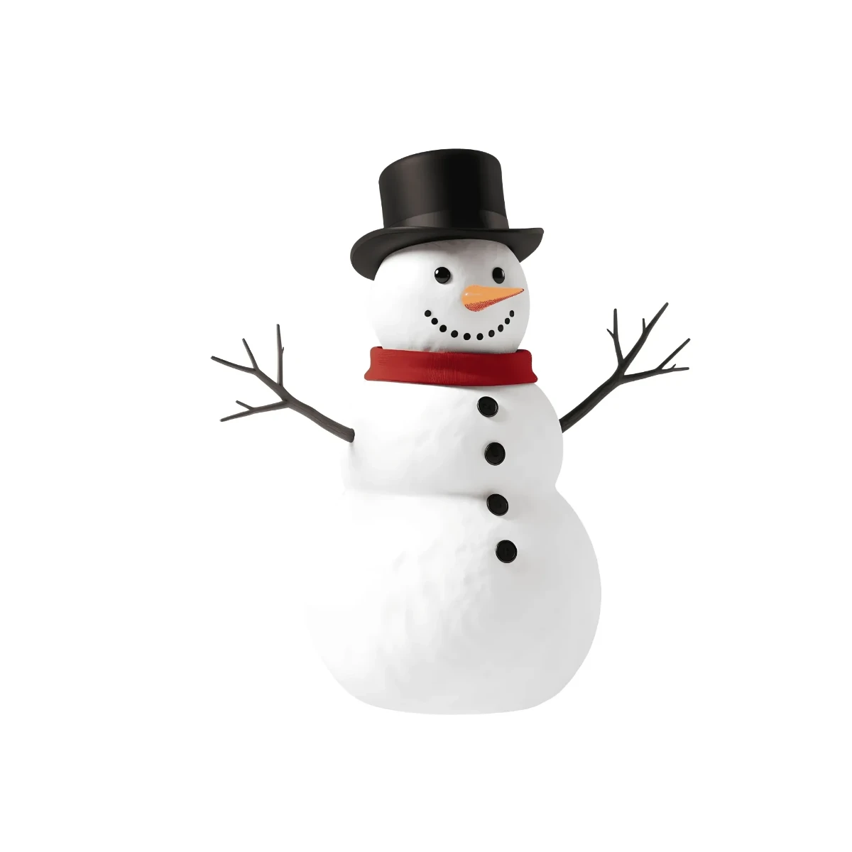 Free 3D Snowman Template to Edit Online