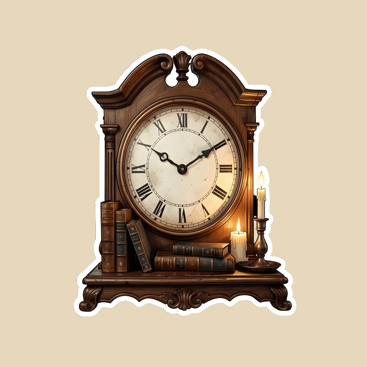 Vintage Scrapbook Sticker Template