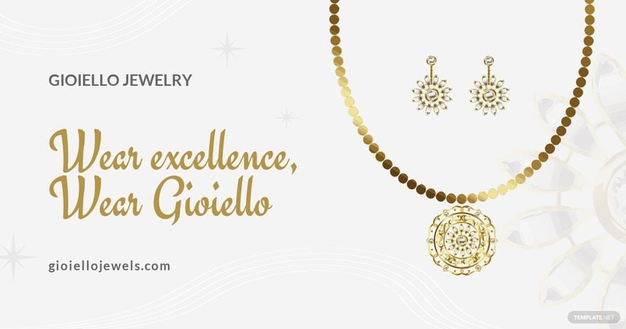 Free Jewelry Facebook Shop Ad Template