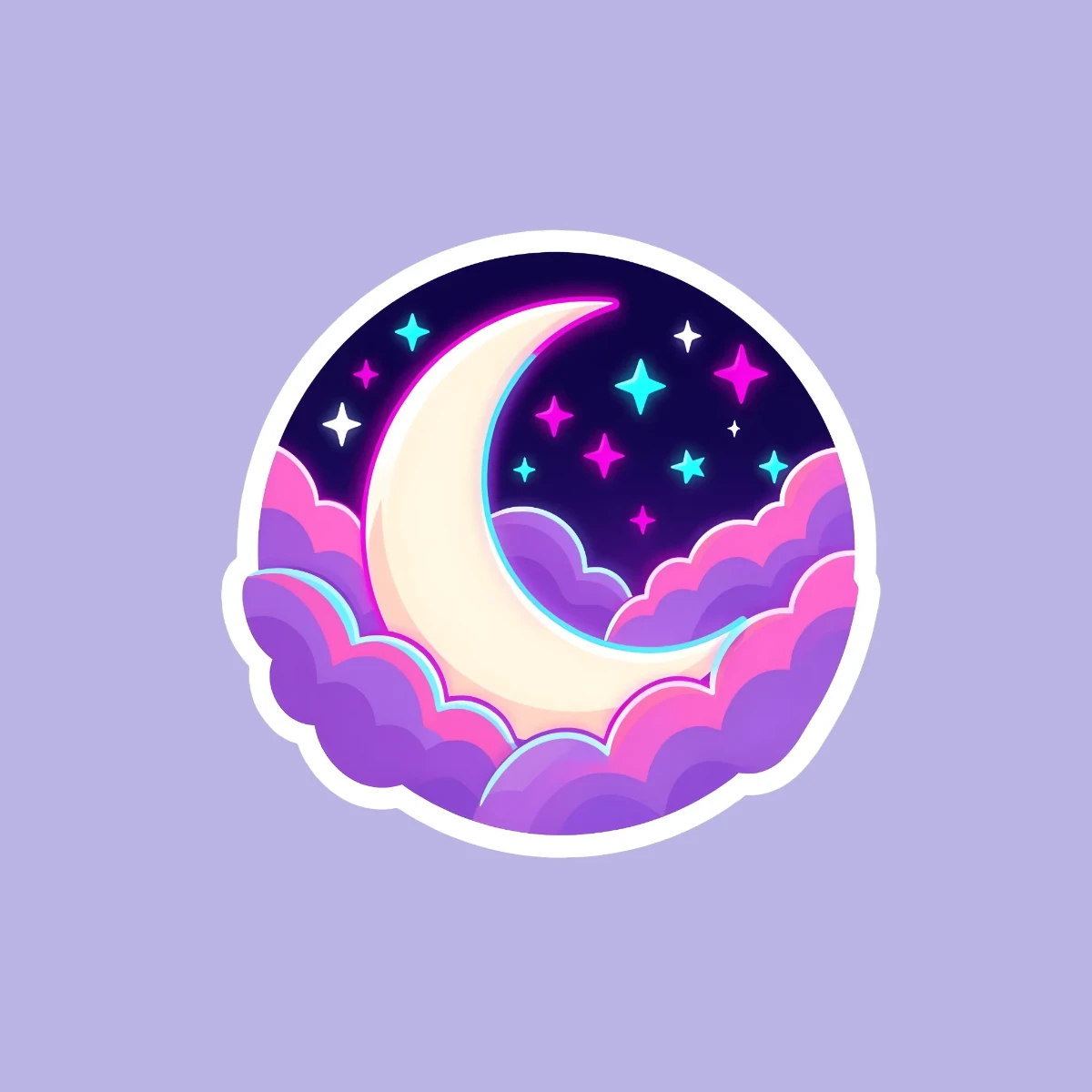 Free Starry Night Sticker Template to Edit Online