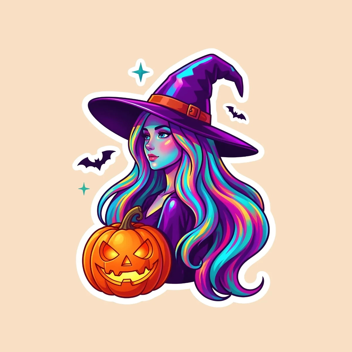 Free Halloween Sticker Template to Edit Online
