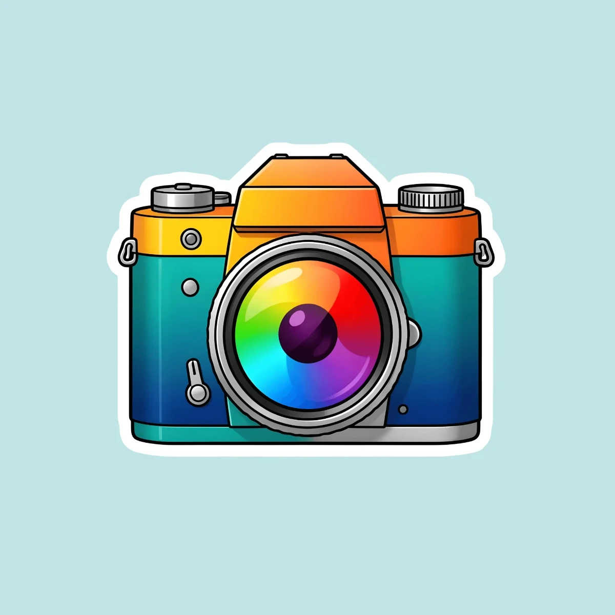 Free Camera Sticker Template to Edit Online