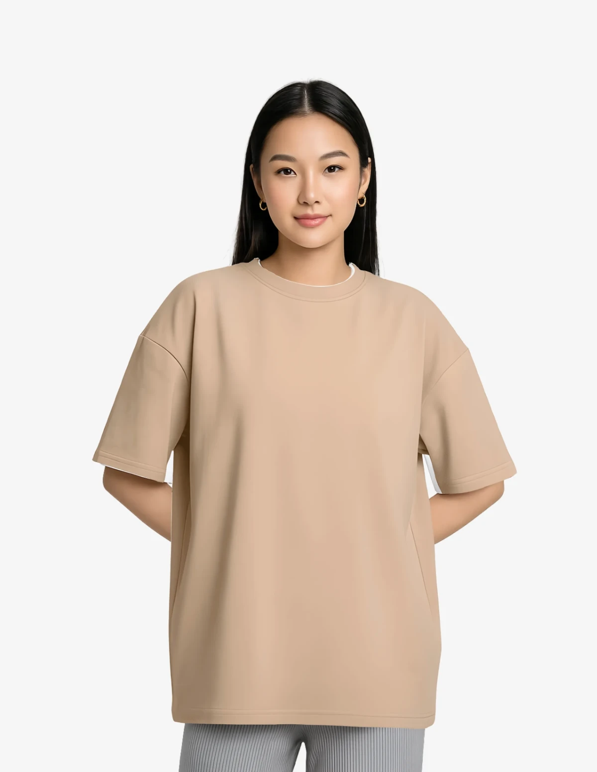 Free Beige T-shirt mockup to Edit Online Free Beige T-shirt mockup to Edit Online