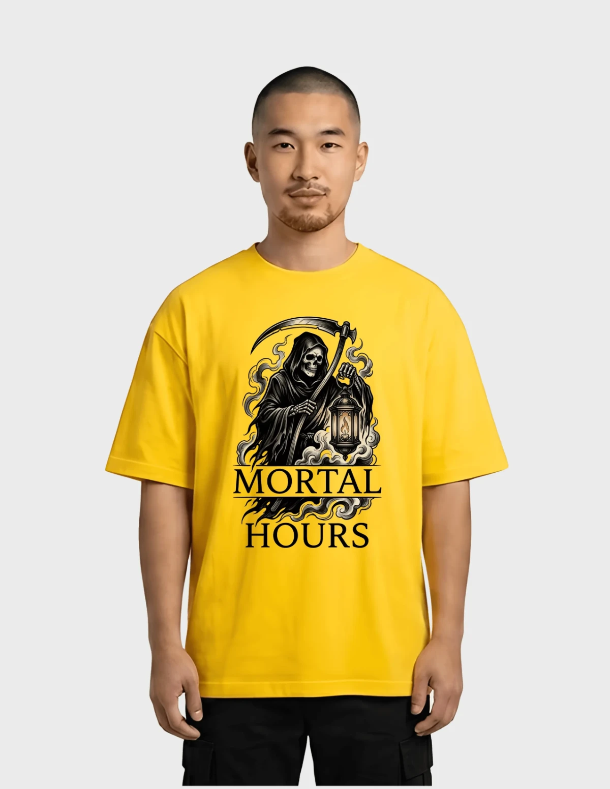 Free Yellow T-shirt mockup to Edit Online