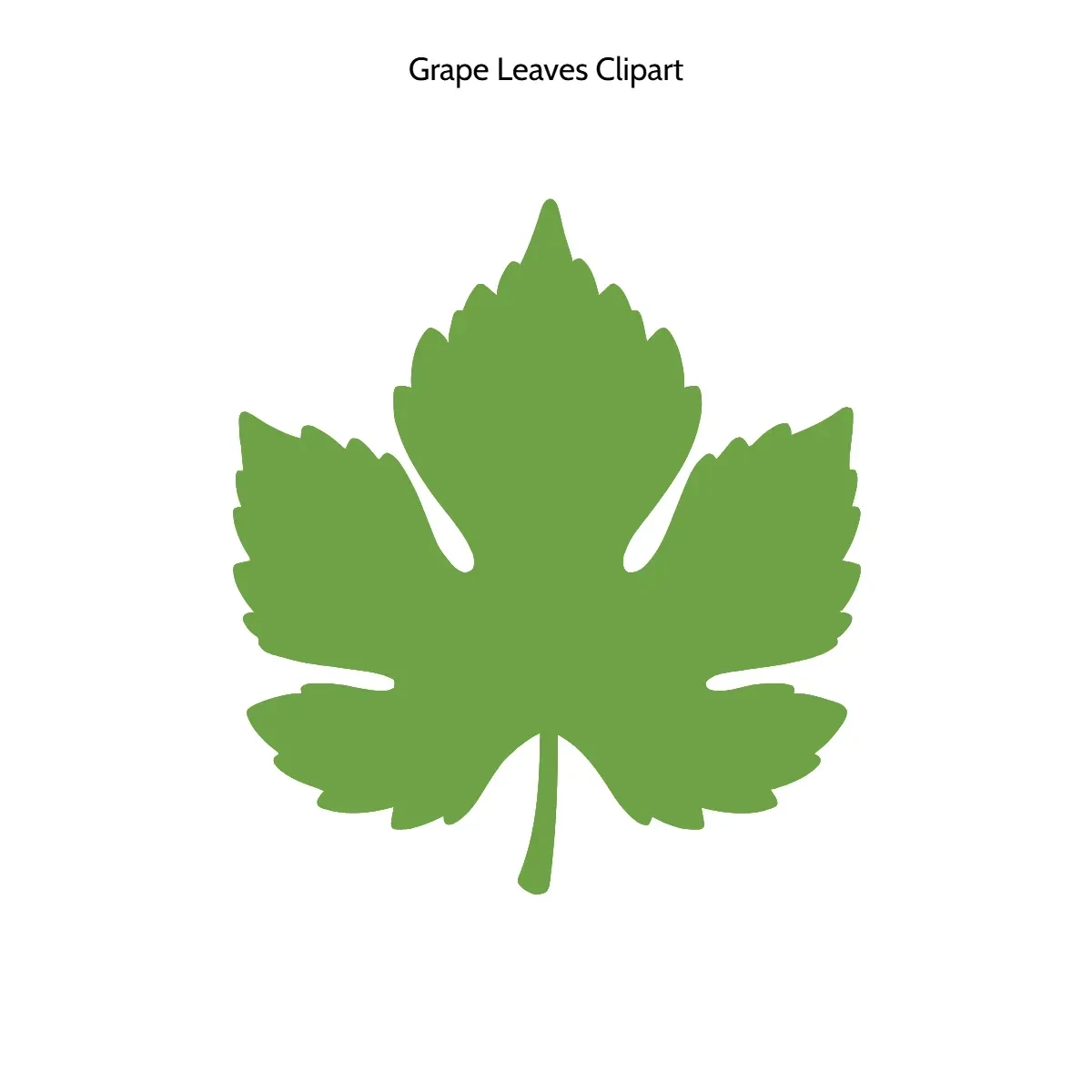 Free Grape Leaves Vector Clipart (PNG, SVG) to Edit Online