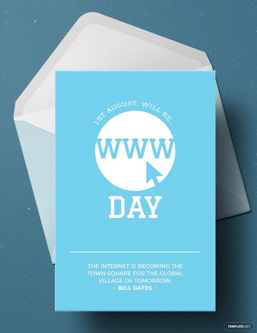 Free World Wide Web Day Template