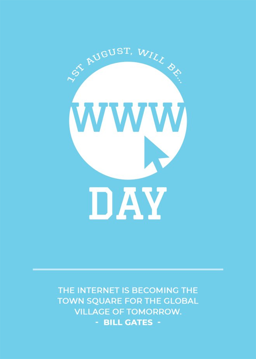 World Wide Web Day Template