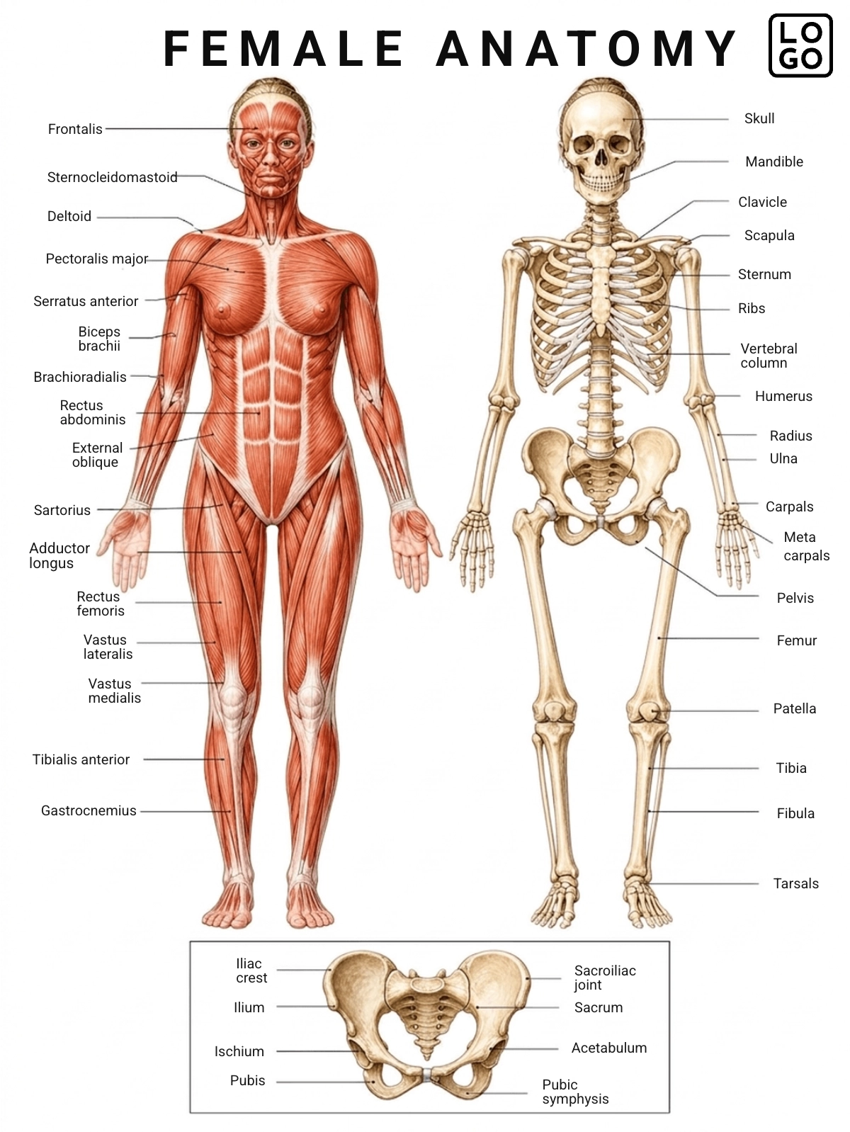 Female Anatomy Template Female Anatomy Template
