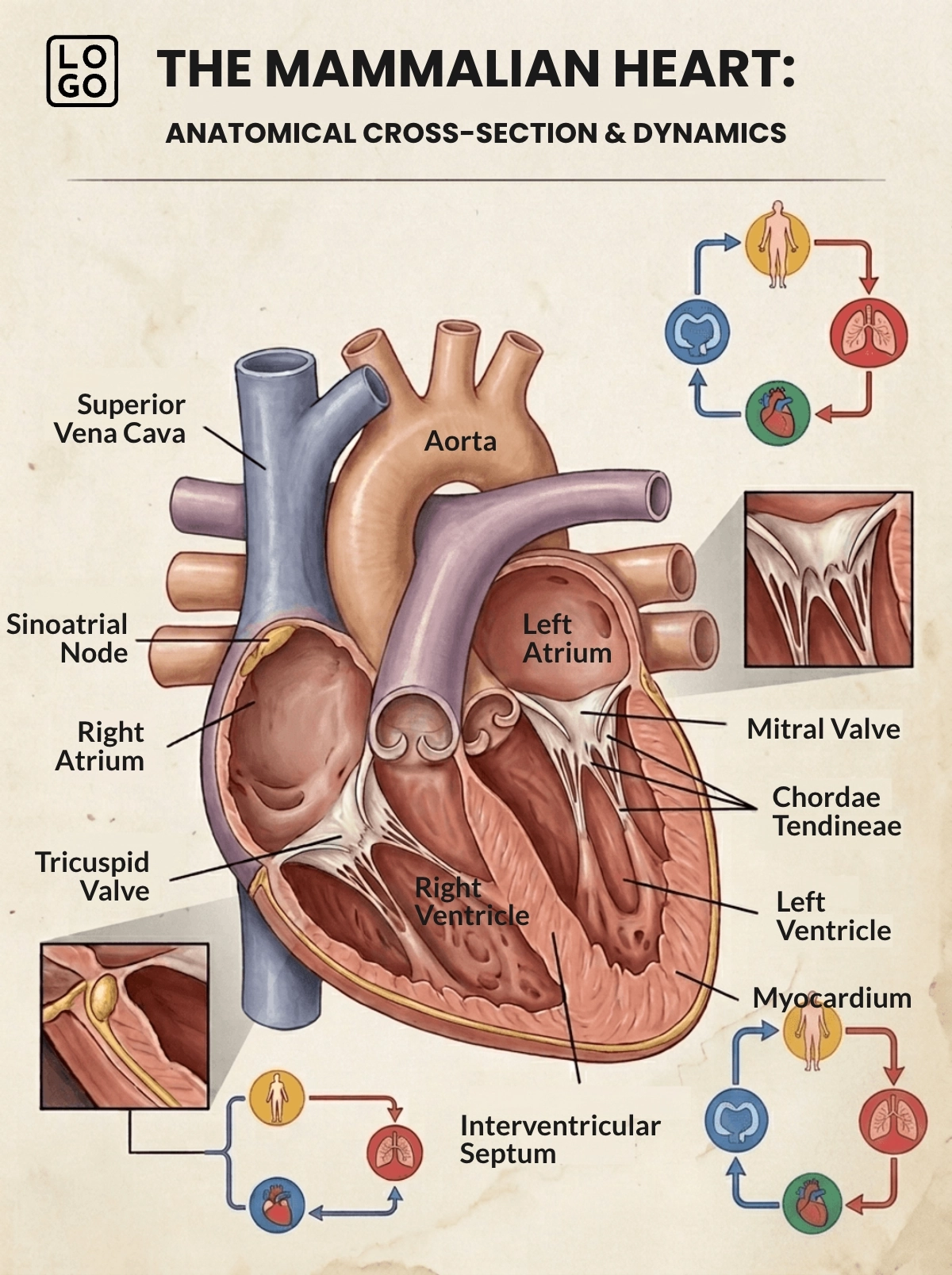 Heart Anatomy Template Heart Anatomy Template
