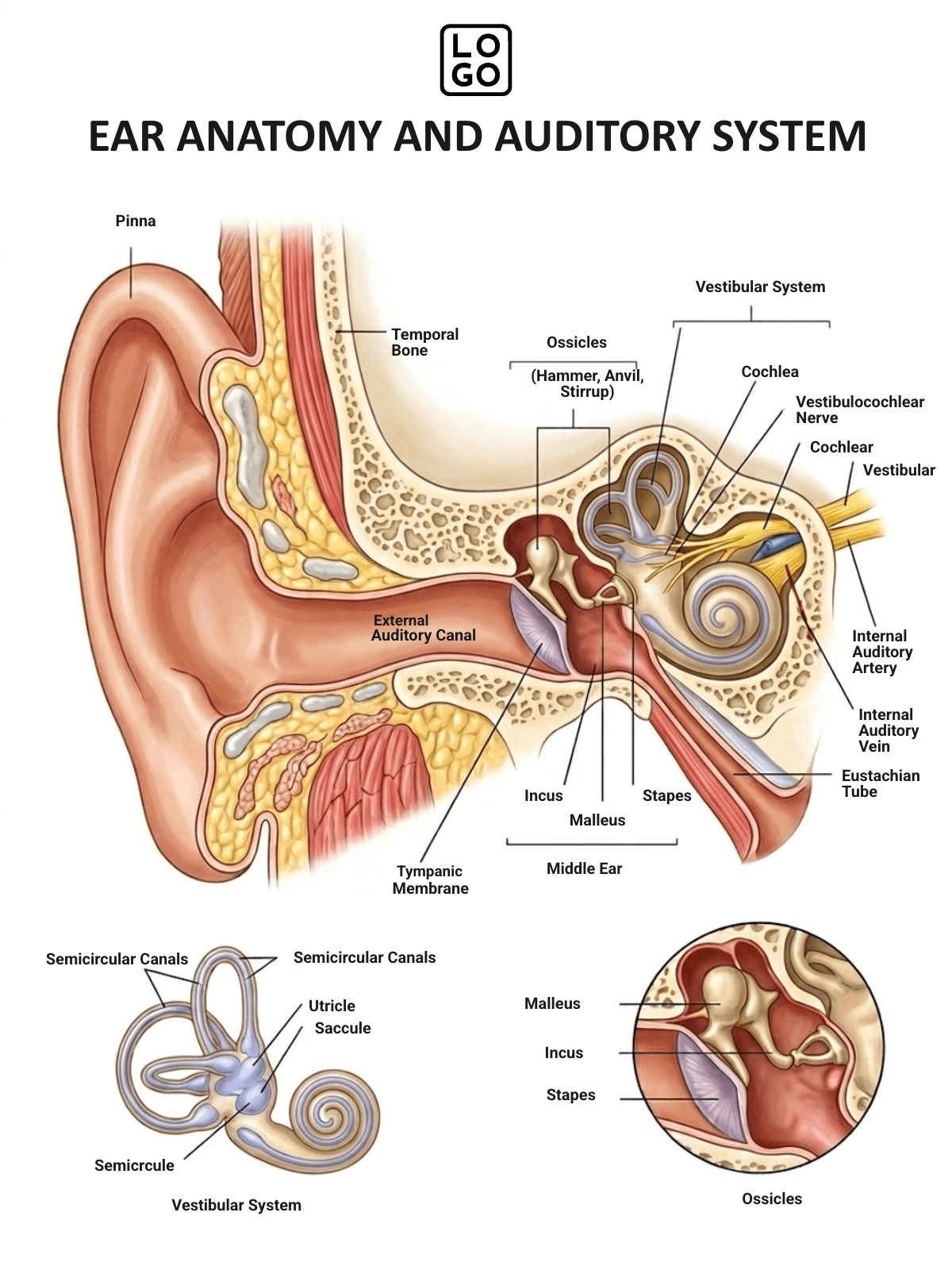 Ear Anatomy Template Ear Anatomy Template