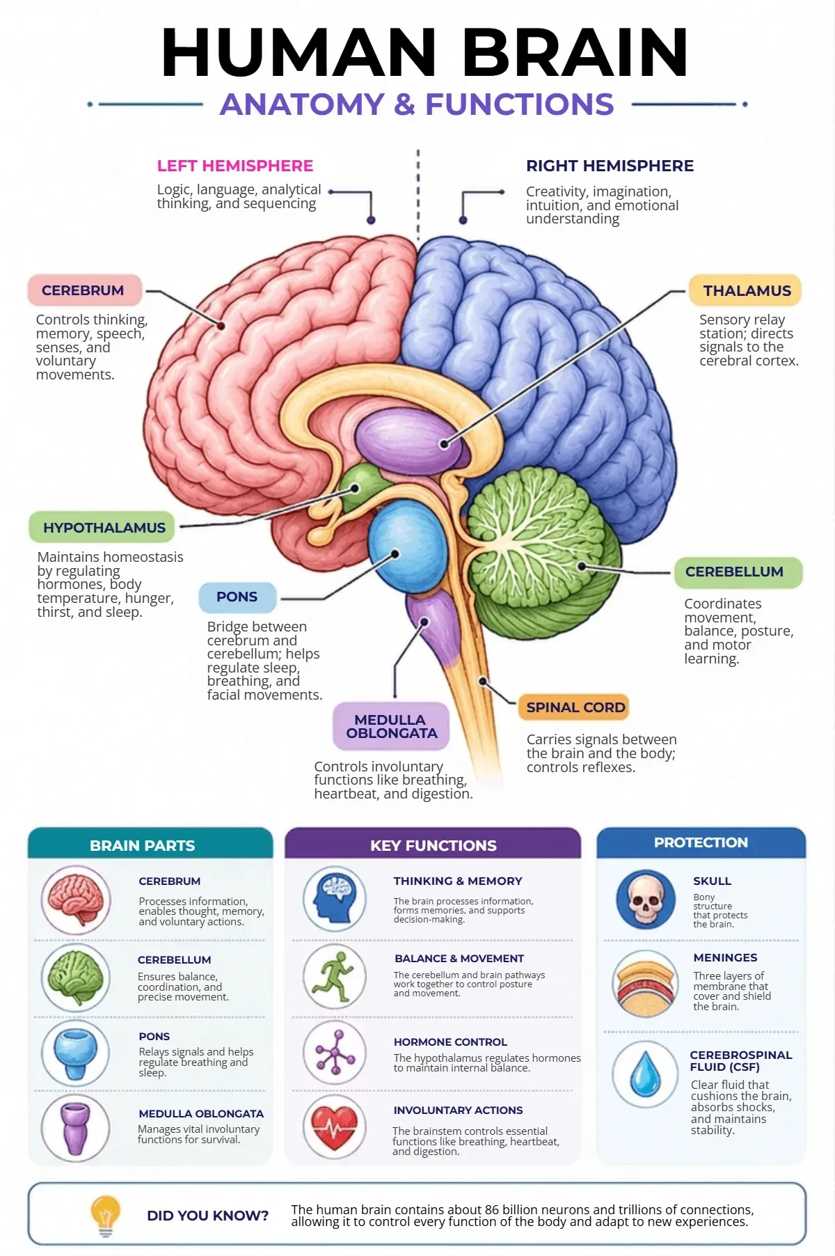 Brain Anatomy Template Brain Anatomy Template