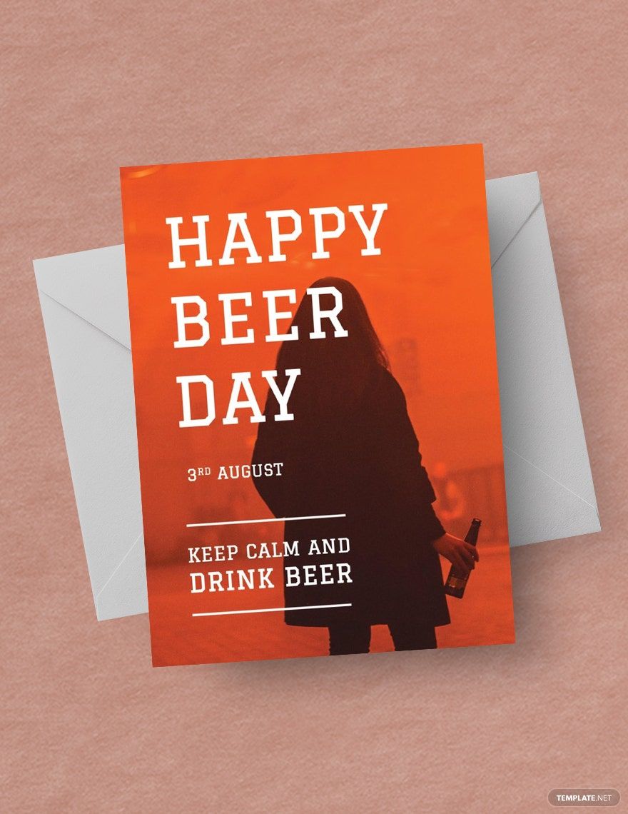 Free International Beer Day Template in PSD