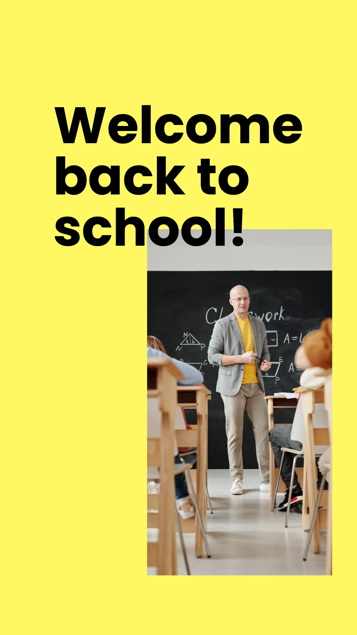 Free Back To School Facebook Story Template to Edit Online
