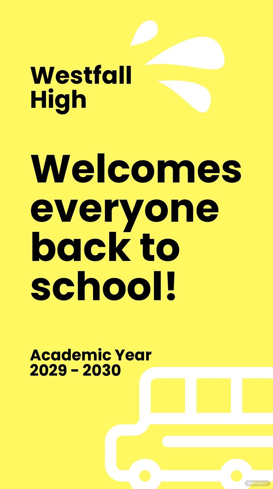 Back To School Facebook Story Template