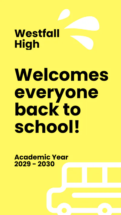Free Back To School Facebook Story Template to Edit Online