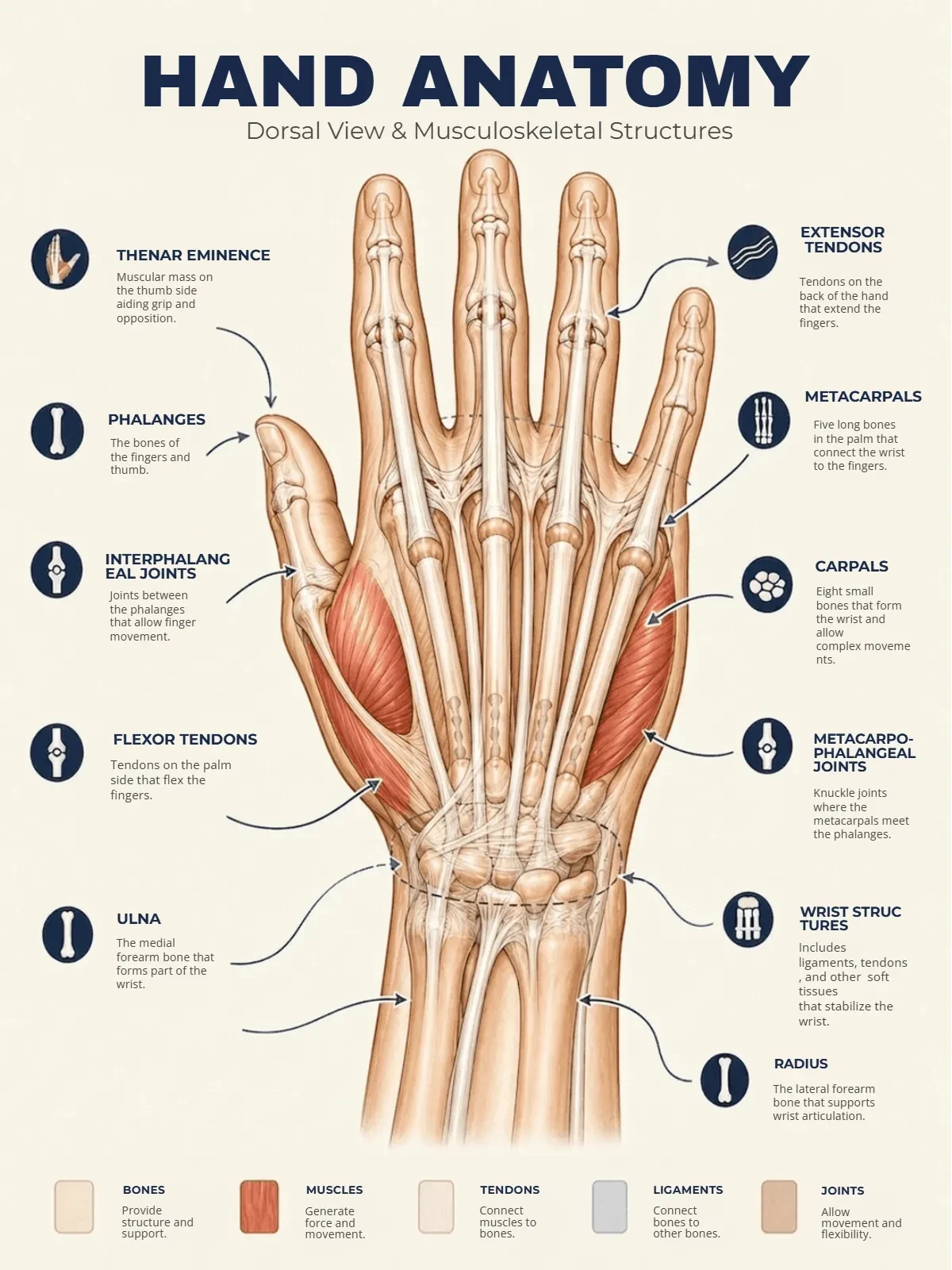 Hand Anatomy Template Hand Anatomy Template