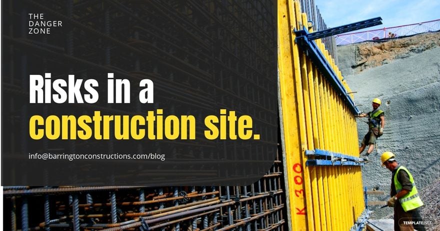 Free Construction Company Blog Header Template