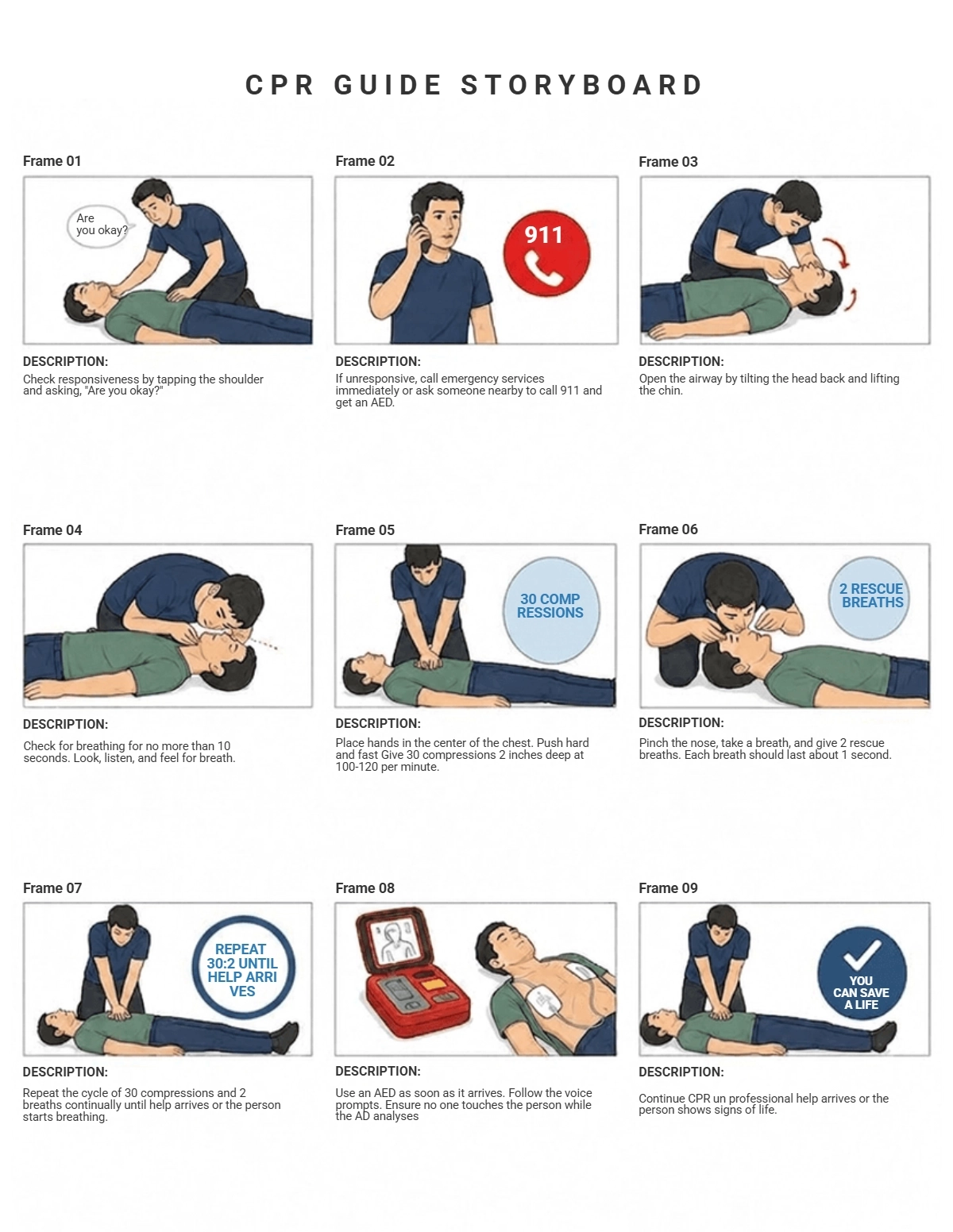 Free Educational Storyboard to Edit Online